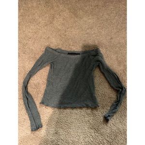 Long sleeve off the shoulder top